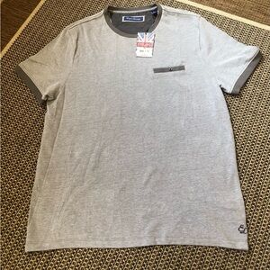 NEW! English Laundry Gray/Charcoal Short-Sleeve Chest Pocket T-Shirt